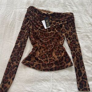 AFRM Off-Shoulder Long Sleeve Top - NWT